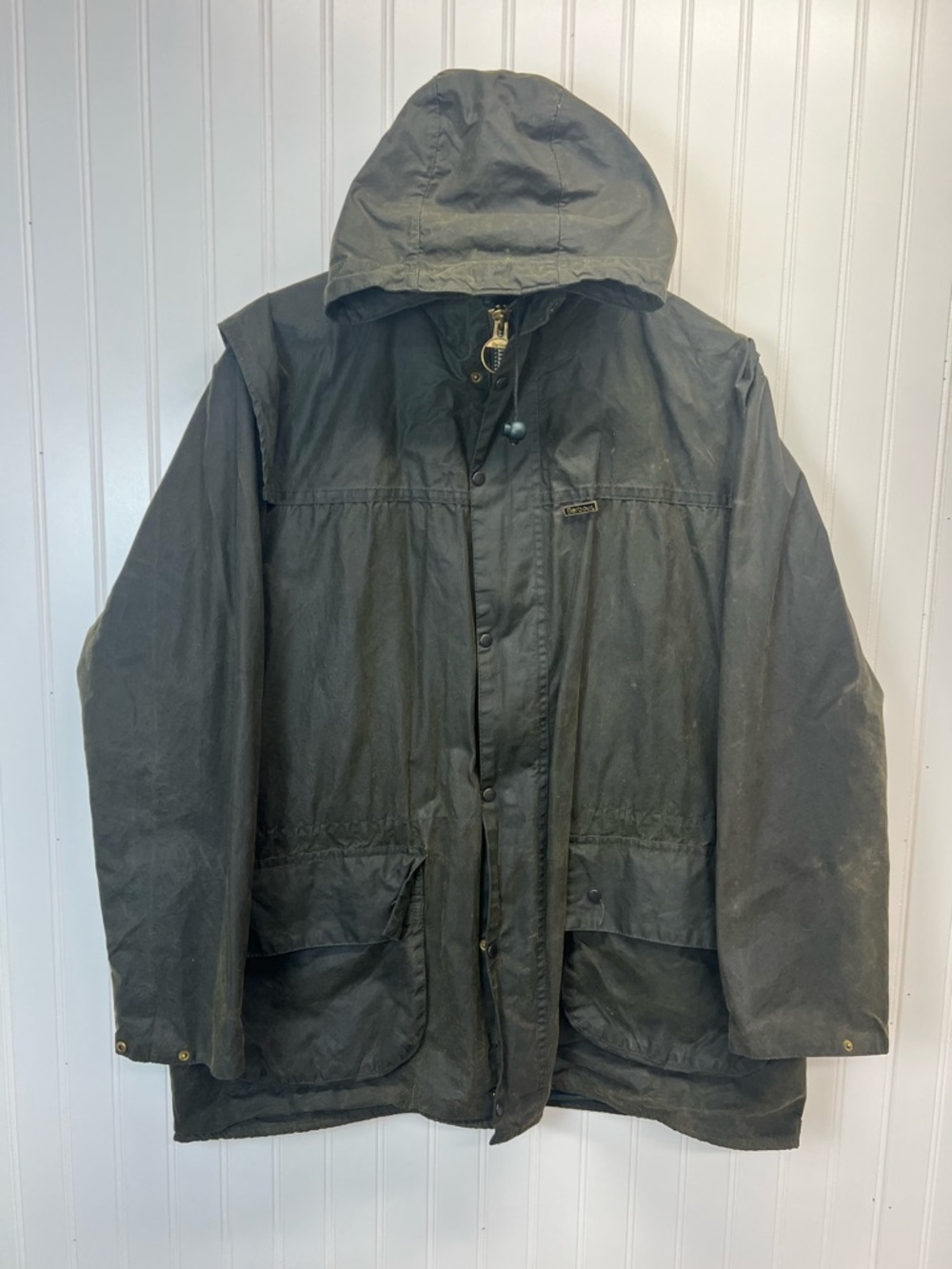 Barbour Black and Gold Enamel Logo Pin